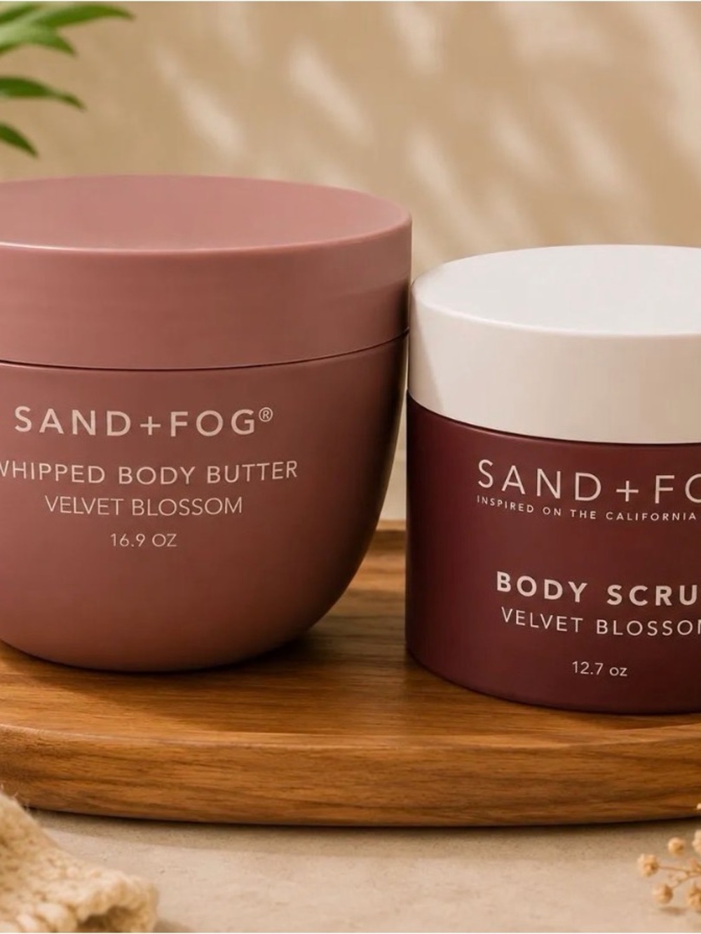 Sand + Fog Velvet Blossom Body Scrub - Dusty Rose